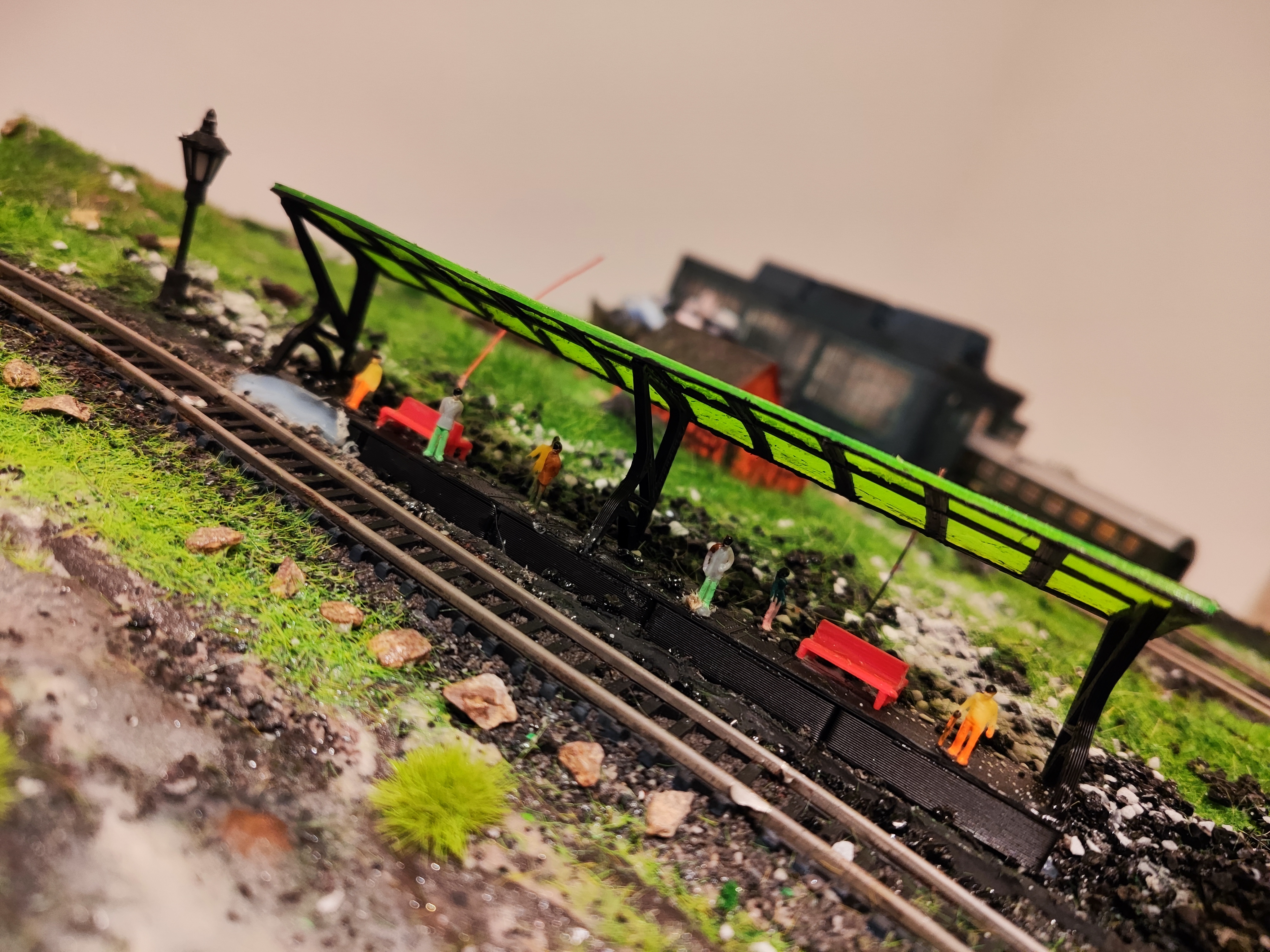 N-scale Train Station