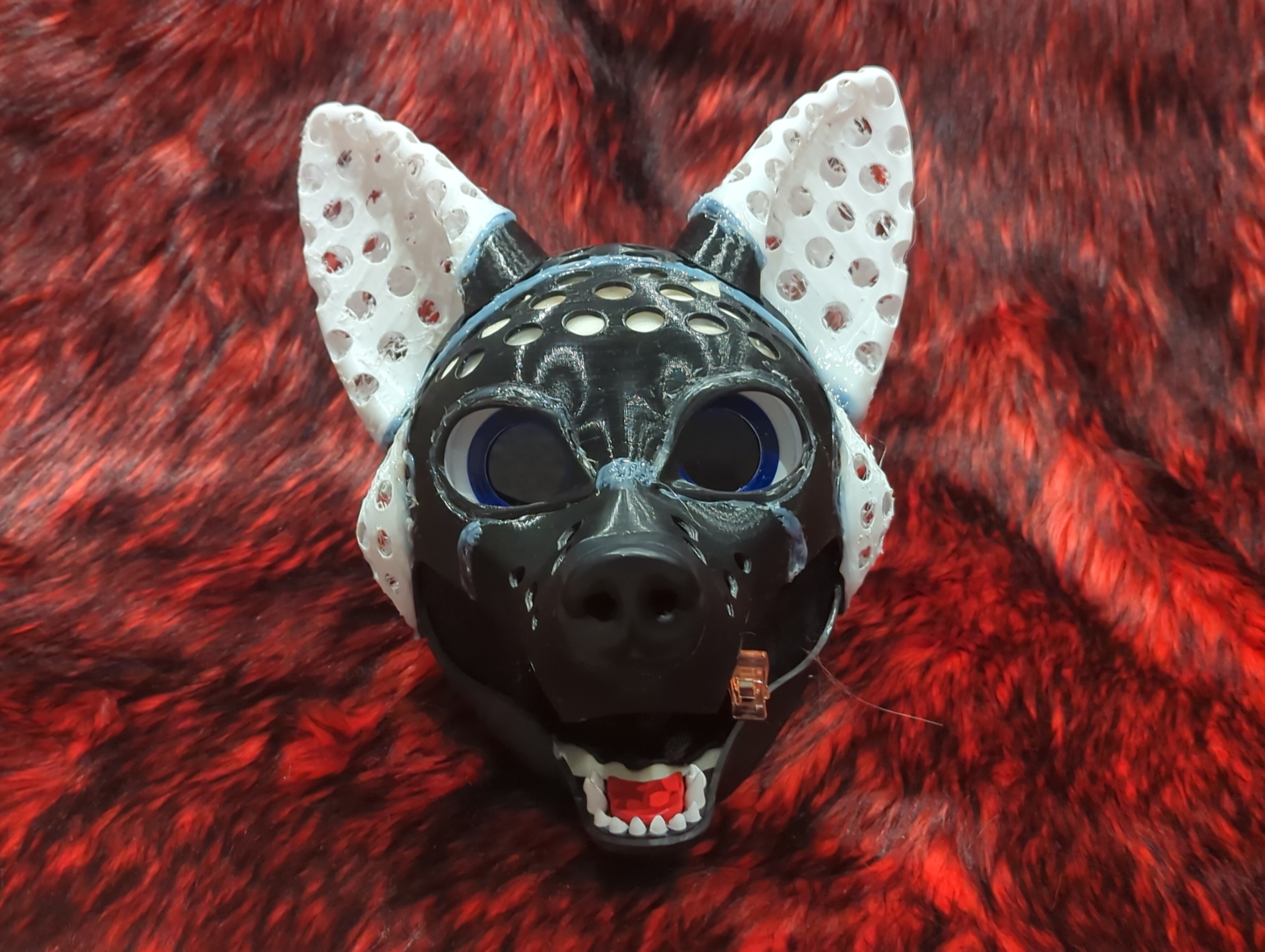 K-9 fursuit top head base 3d printed