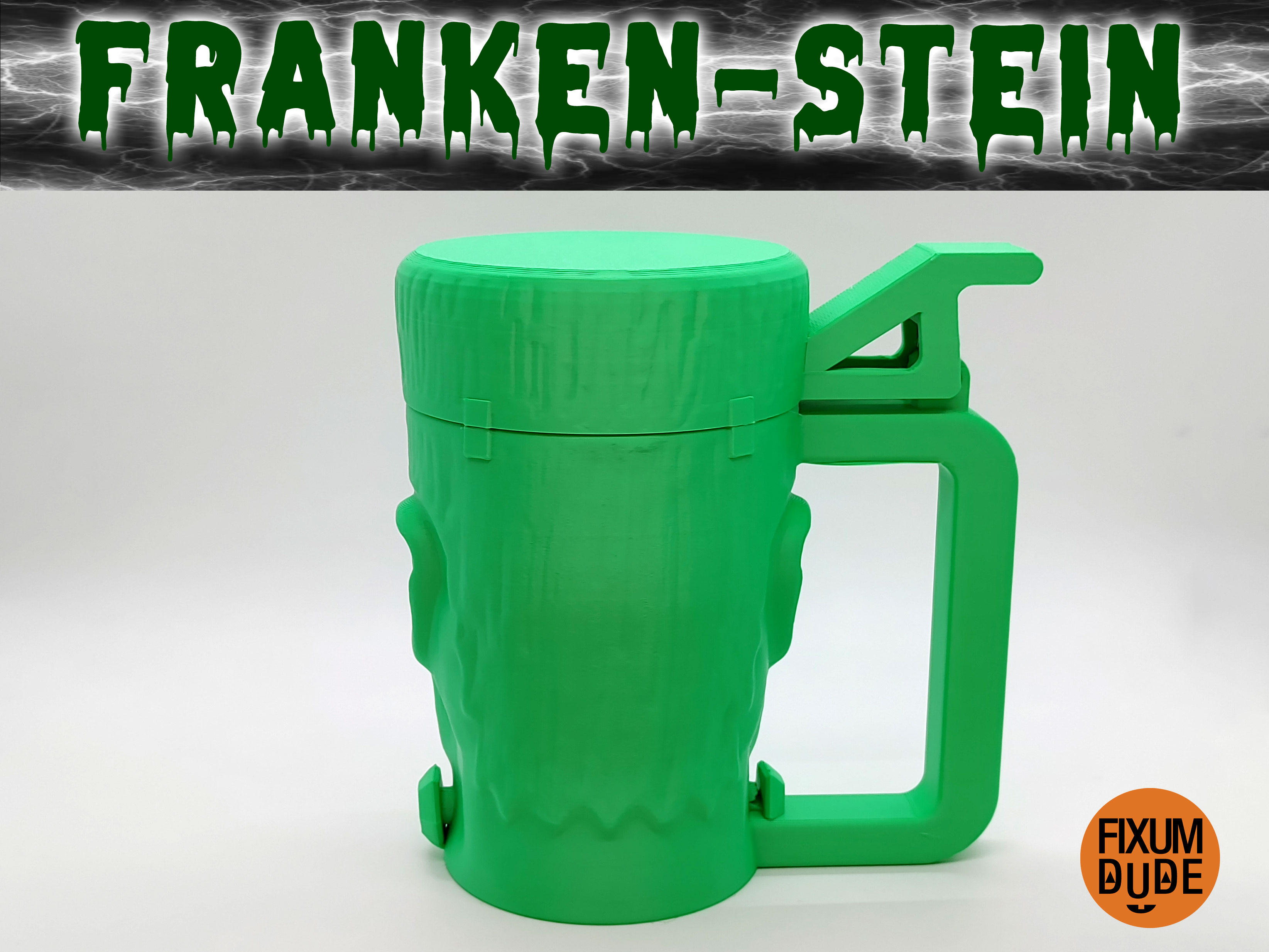 Franken Stein Flip Top Can Coozie by fixumdude Download free STL