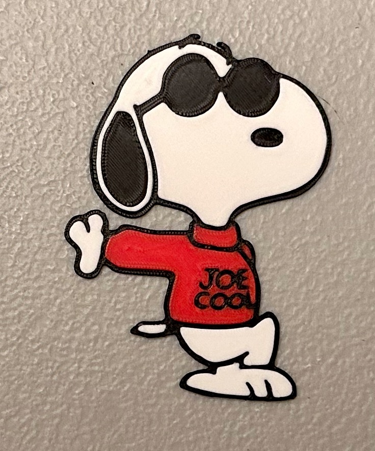 Multicolor Snoopy Magnet