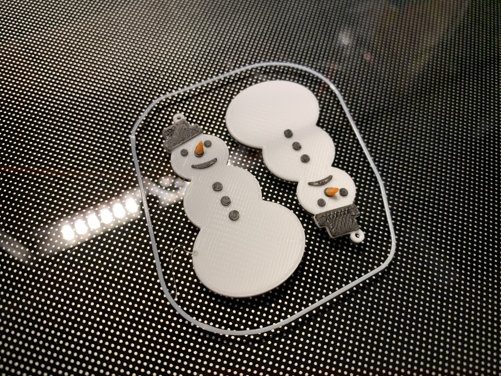 snowman earrings