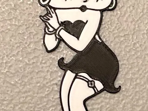 Multicolor Betty Boop Magnet