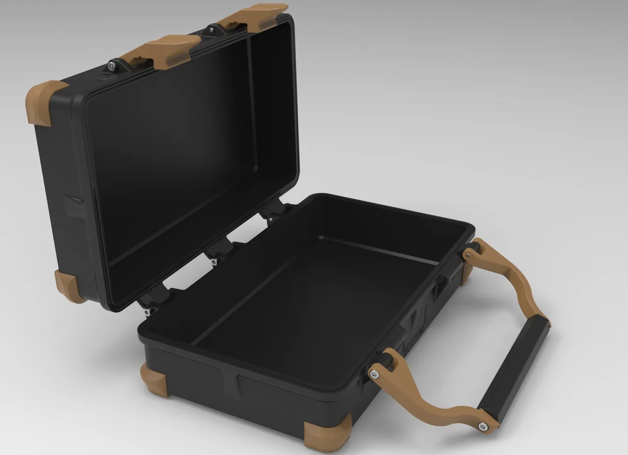 225 x 125 x 75mm Rugged Case with Handle by Ken226 | Download free STL ...
