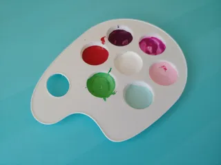 STL file Eyeball Paint Mixing Palette 🎨・3D printable model to