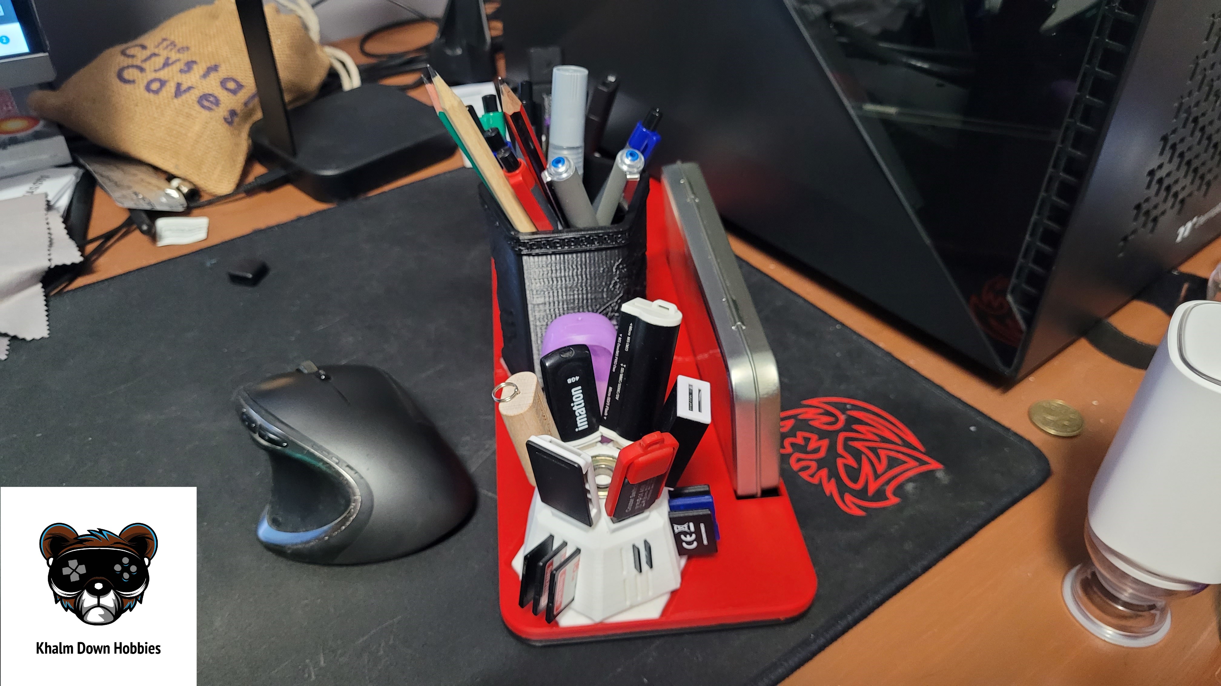 Desk Organiser by Khalm Down Hobbies Download free STL