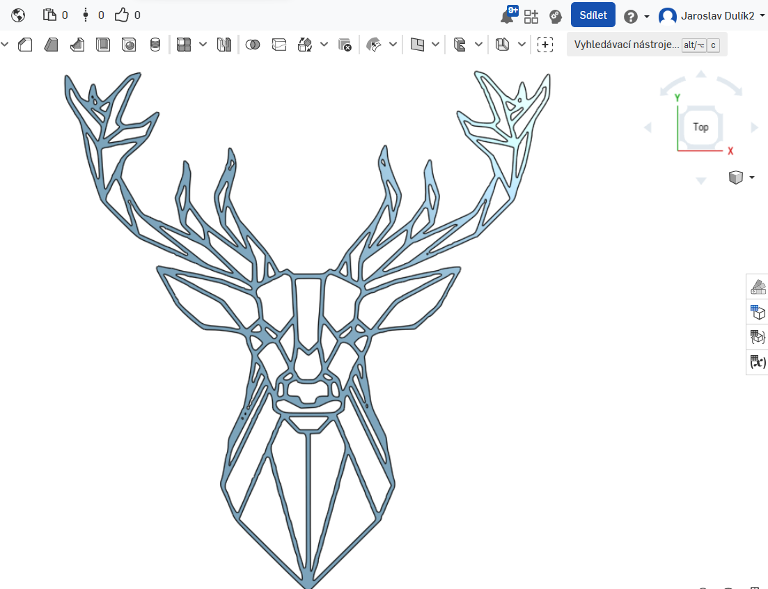 low poly deer