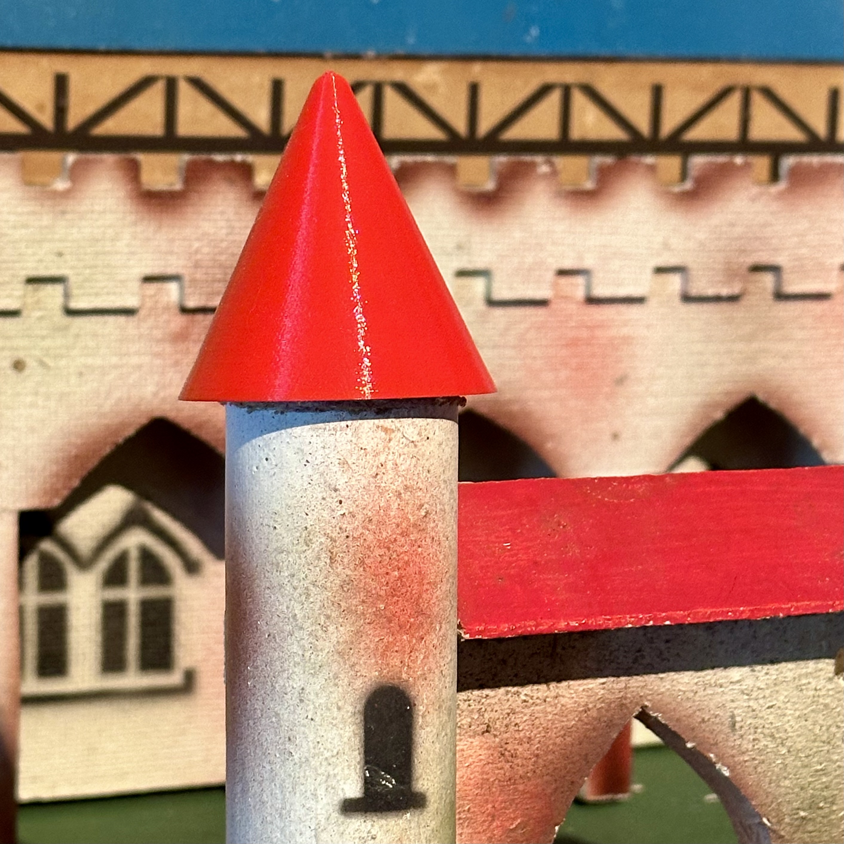 Roof for cylindrical tower - Toit pour tour cylindrique