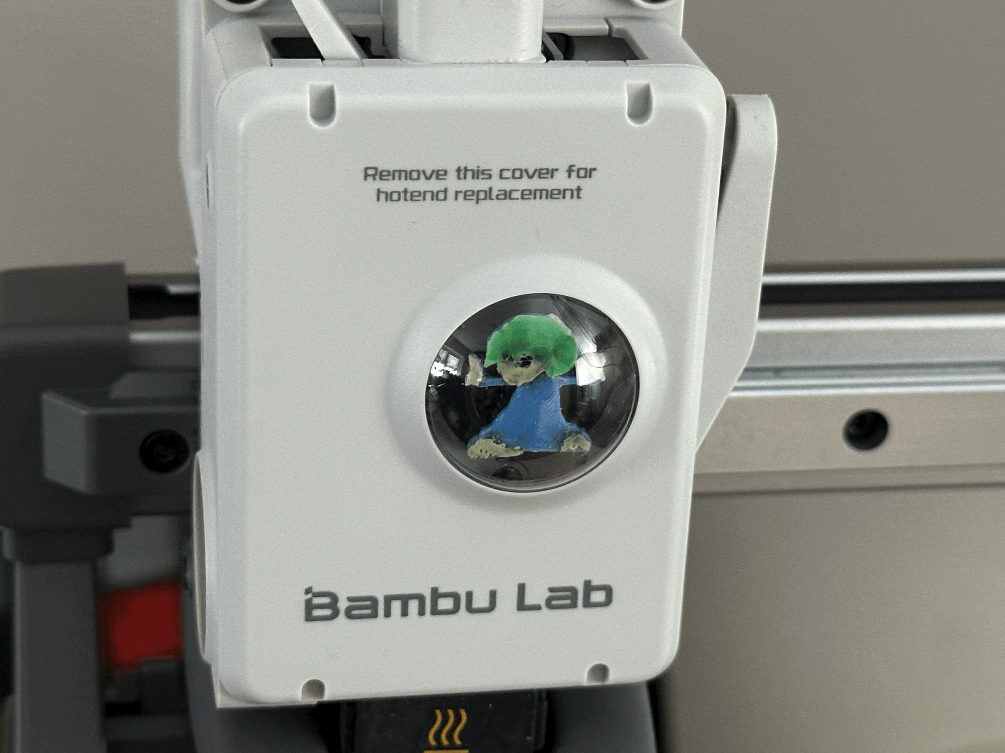 Lemming in the Washing machine - Disc for the Filament movement Window from the Bambu Lab A1mini