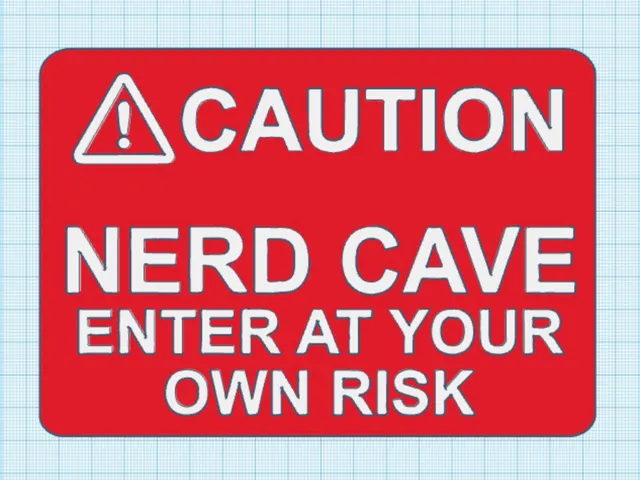 Nerd cave warning