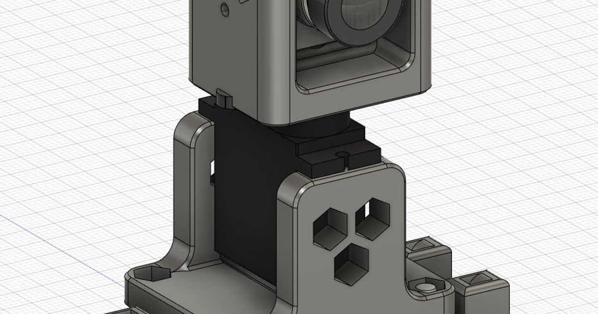 DJI Air Unit - Pan Camera Mount by SilverBullet126 | Download free STL ...