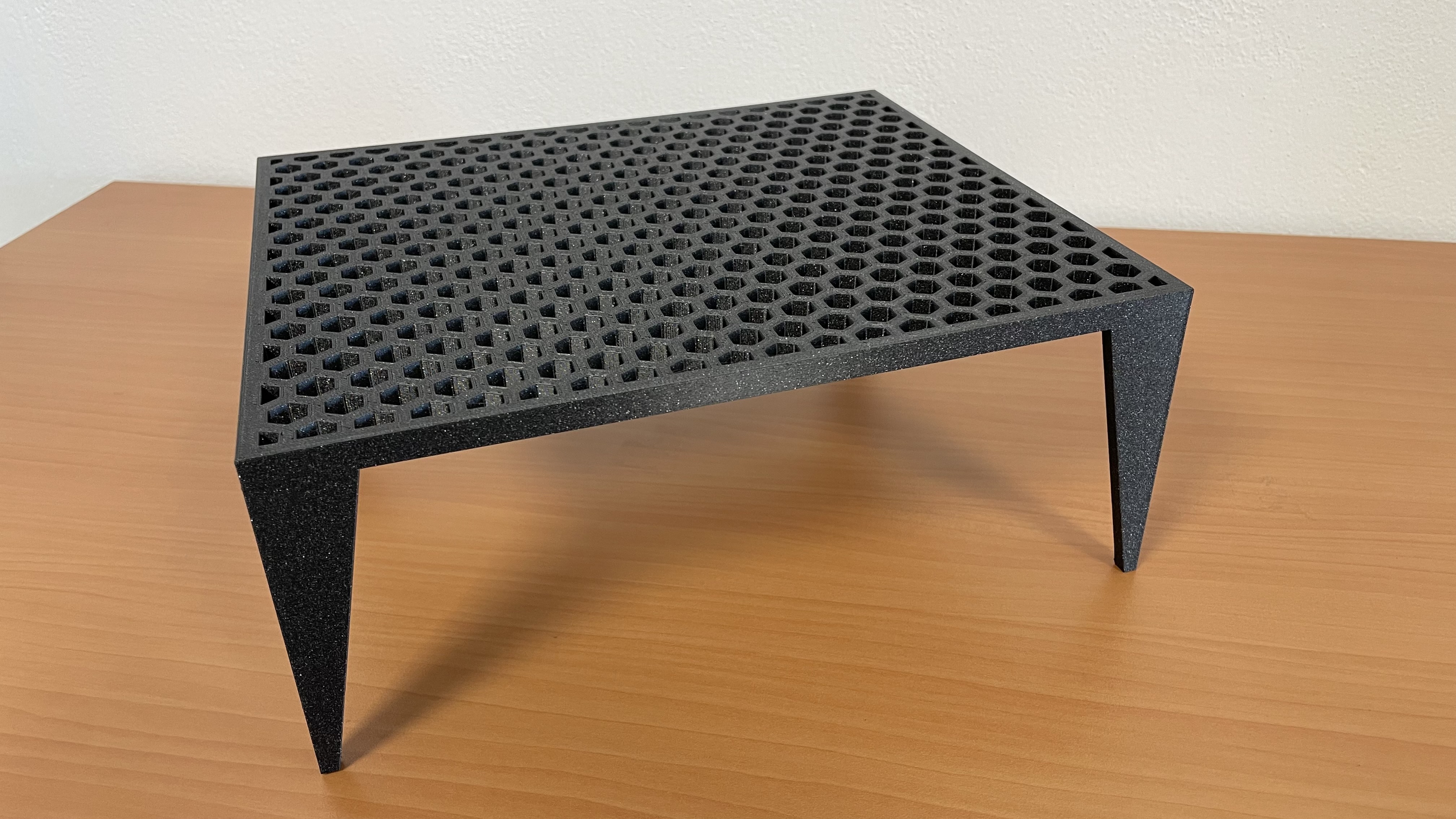 Monitor stand - honeycomb design