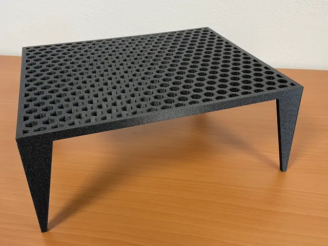 Monitor stand - honeycomb design