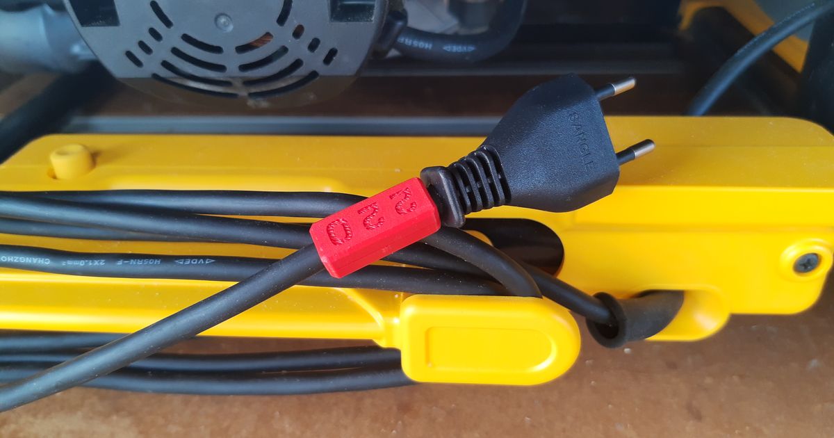 Voltage identifier for cables by Elisio Silva | Download free STL model ...