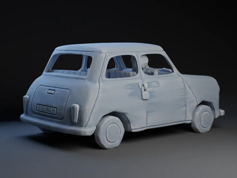 Mr. Bean ミニクーパー ＆フィギュア、フィギュア3体セット箱入