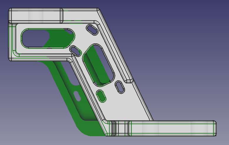 Voron Trident cable bridge no-drag version.