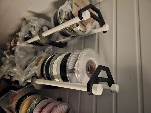 Wall Mount Filament Spool Shelf Bracket