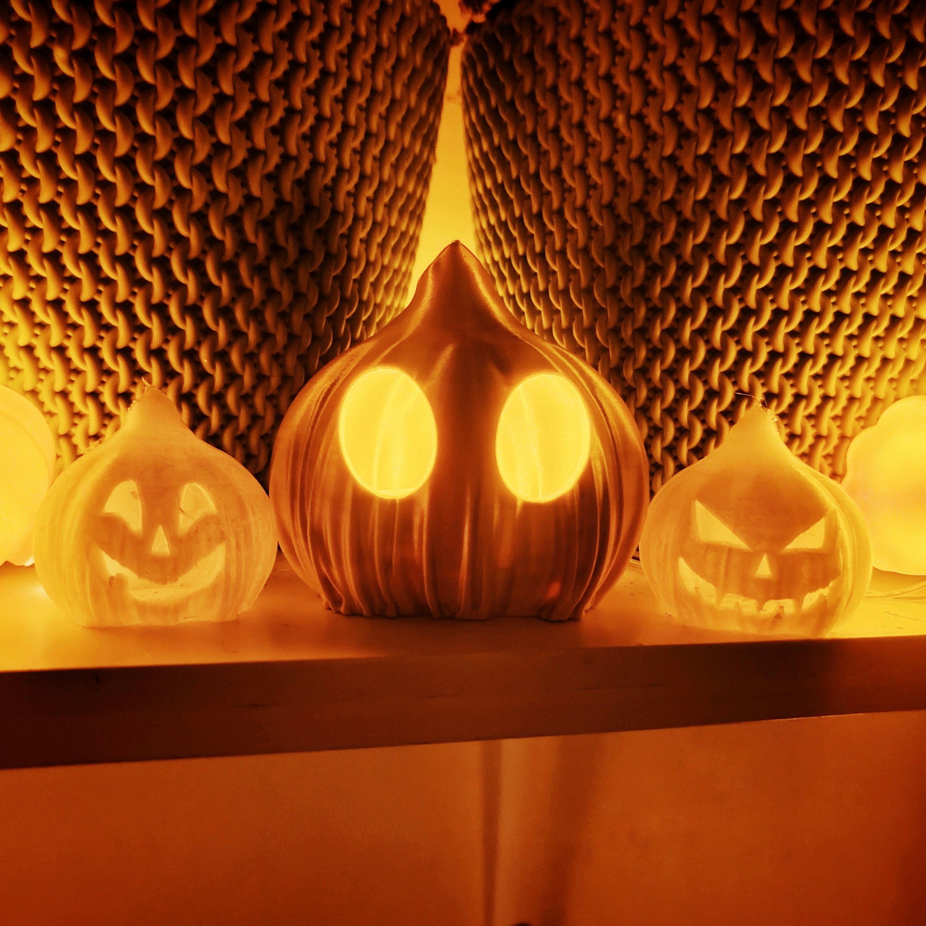 Accidental Garlic-looking Pumpkin Ghost