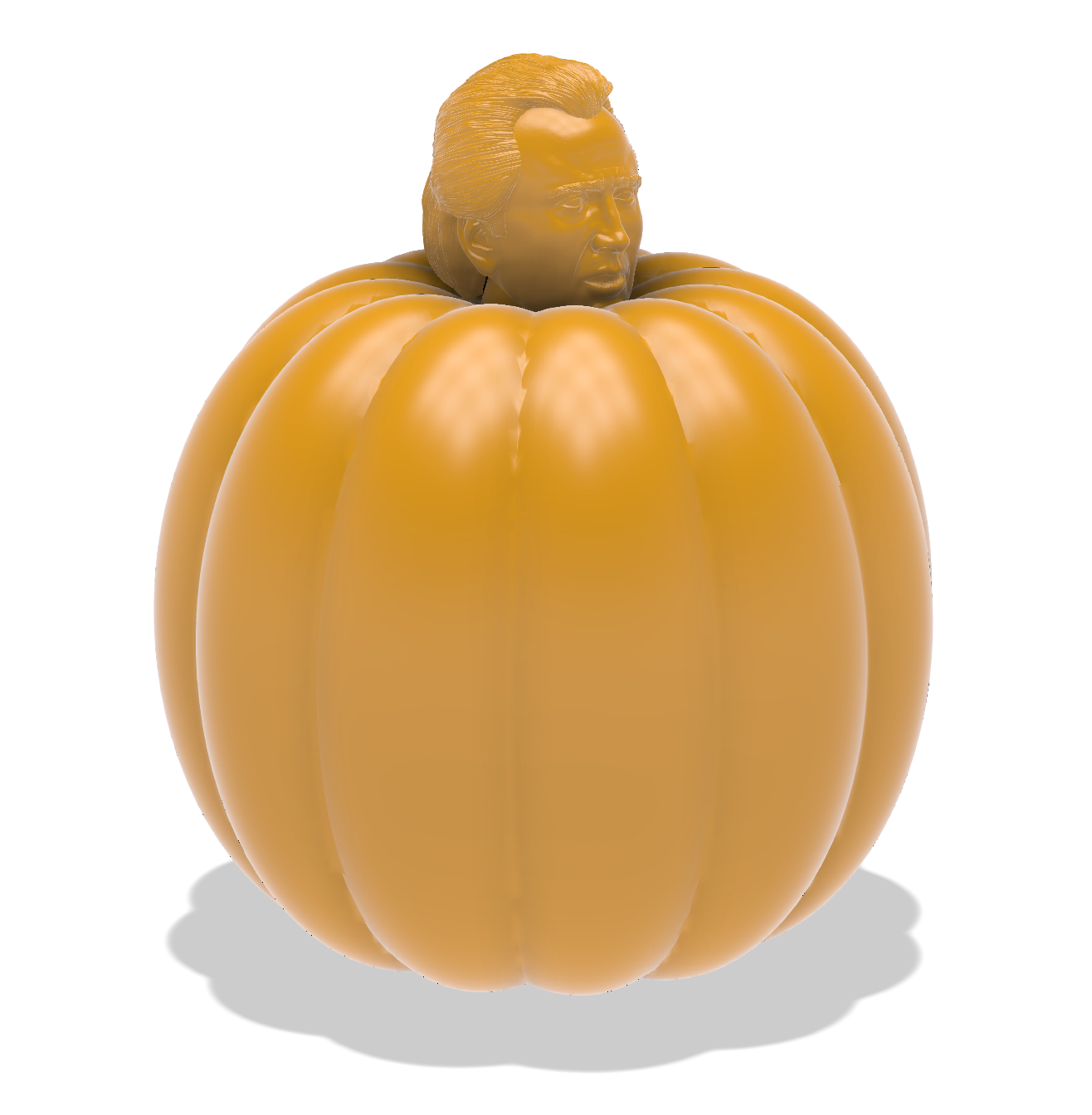 Nicolas Cage Pumpkin By MistaPrinta Download Free STL Model