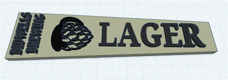 Bidwells Brewing Lager Tap Insert