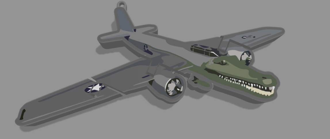 Miniatura 2 do modelo 3D Bombardiro crocodilo