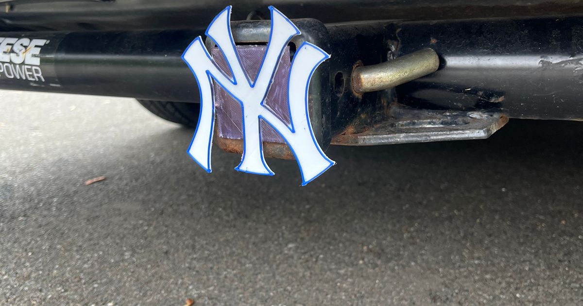 New York Yankees Trailer Hitch By YankeeKid28 | Download Free STL Model ...