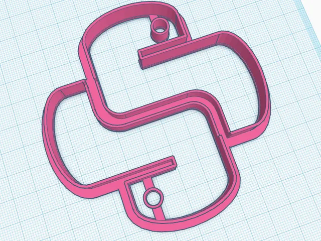 Python logo cookie cutter
