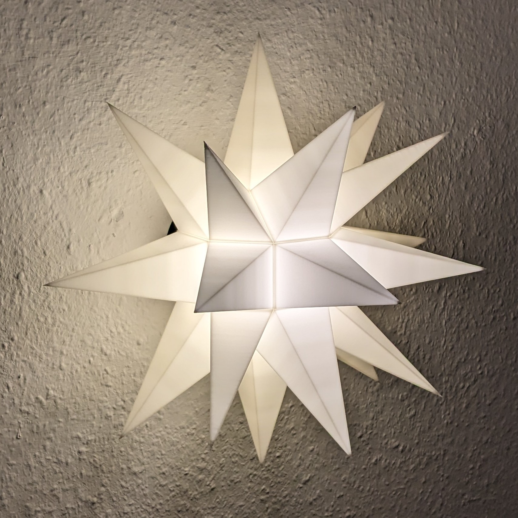 Swap Lamp for Walls (Winter version, Herrnhut star)