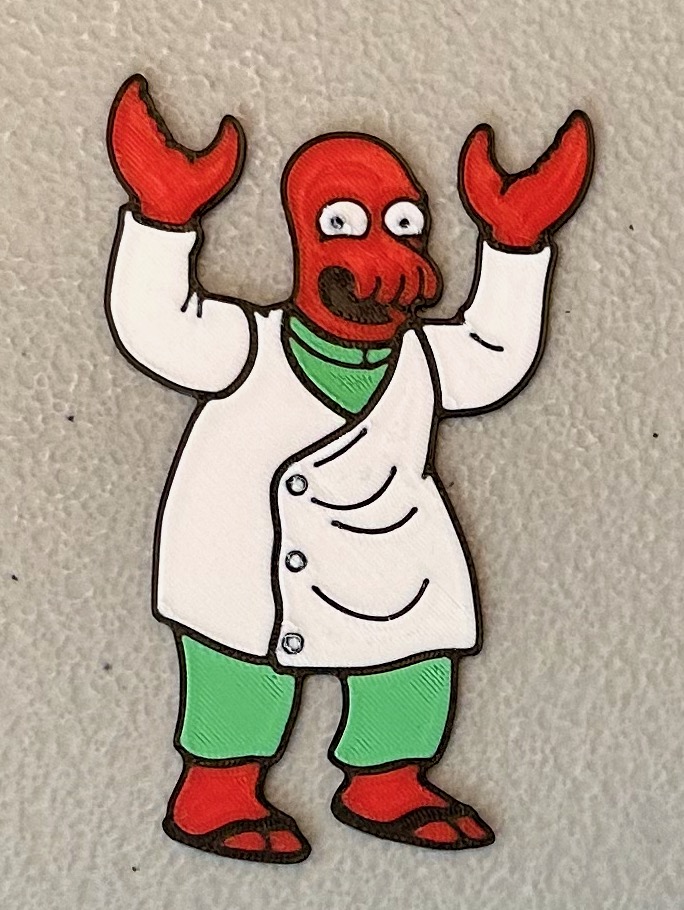 Multicolor Zoidberg Magnet