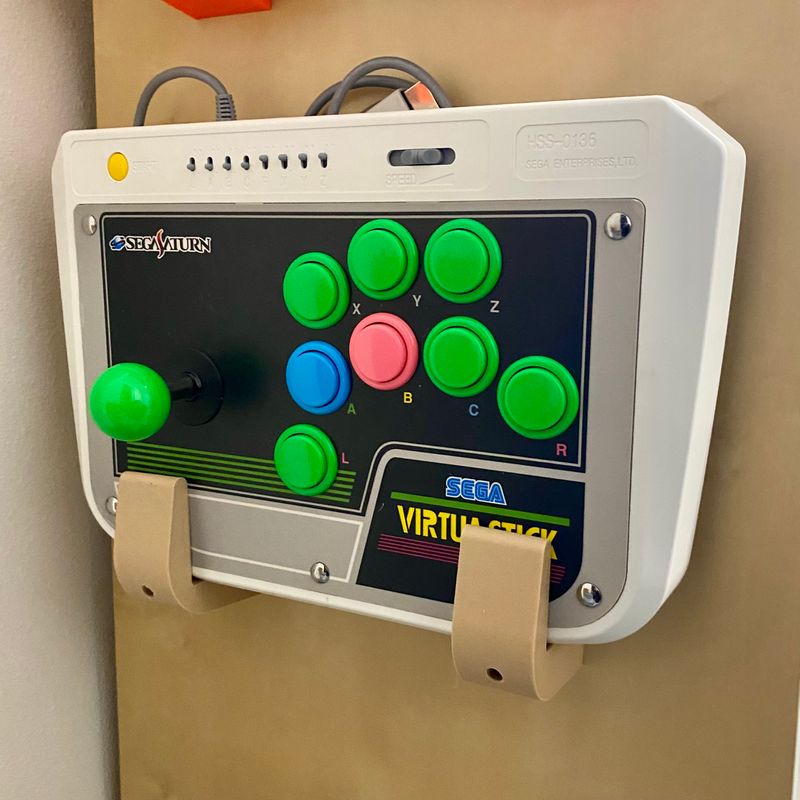 SEGA Saturn Virtua Stick Arcade Controller (HSS-0136) Mounts by