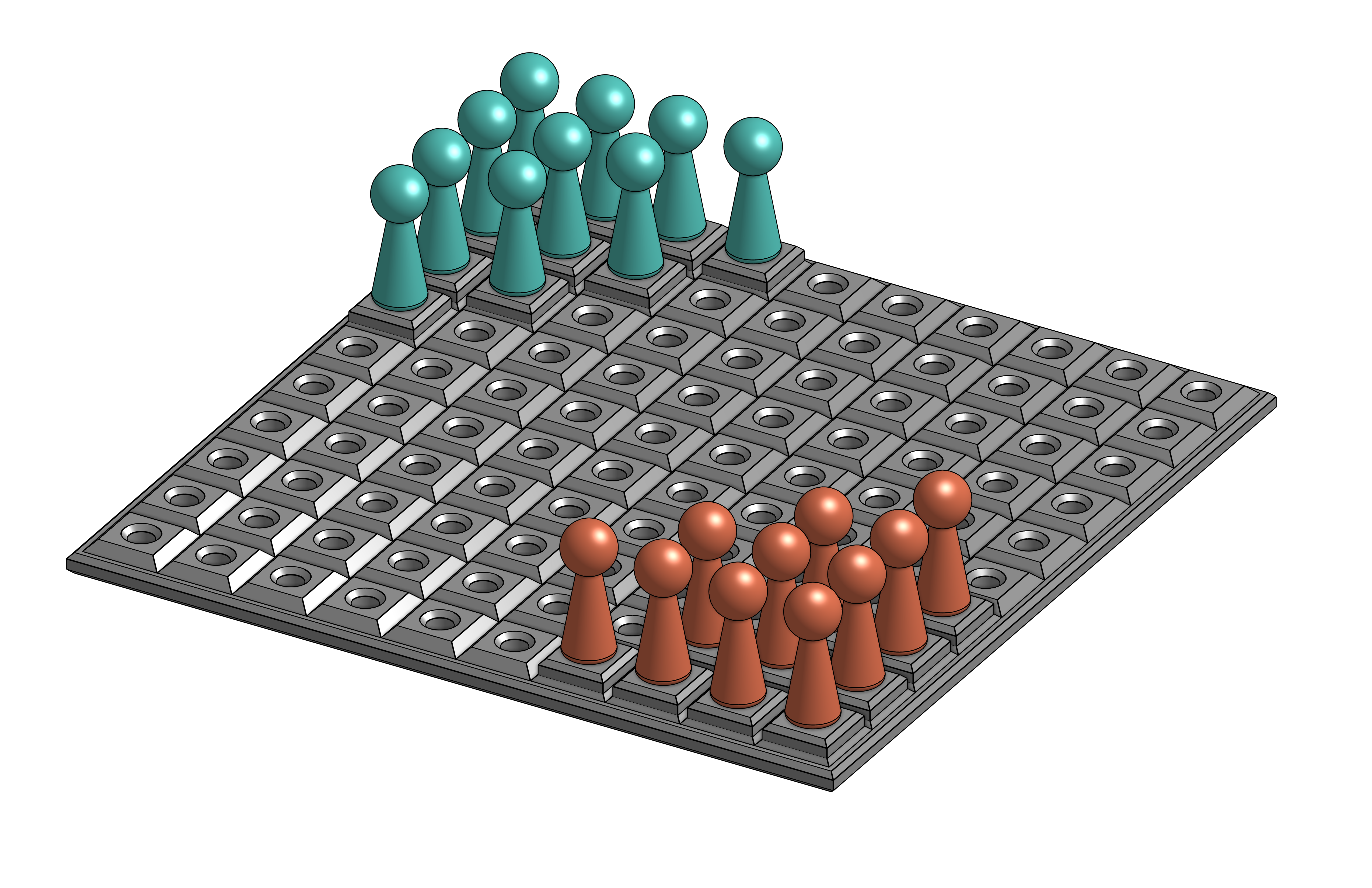 Halma 2 Player Board Game (V1.3)