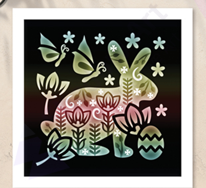 Easter Bunny 2 Light Box