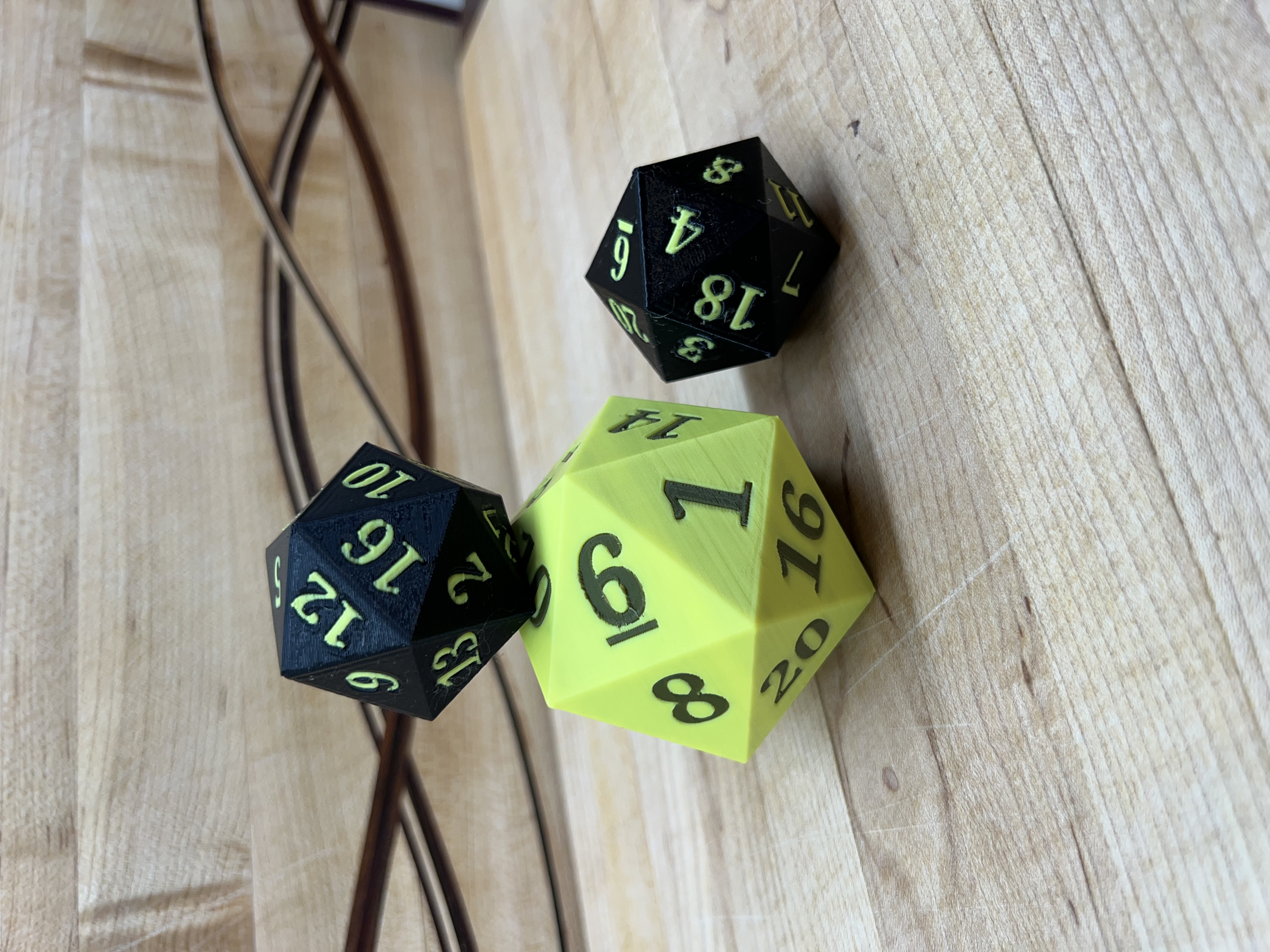 20 Sided Die Dice D20 for Color Printing Only
