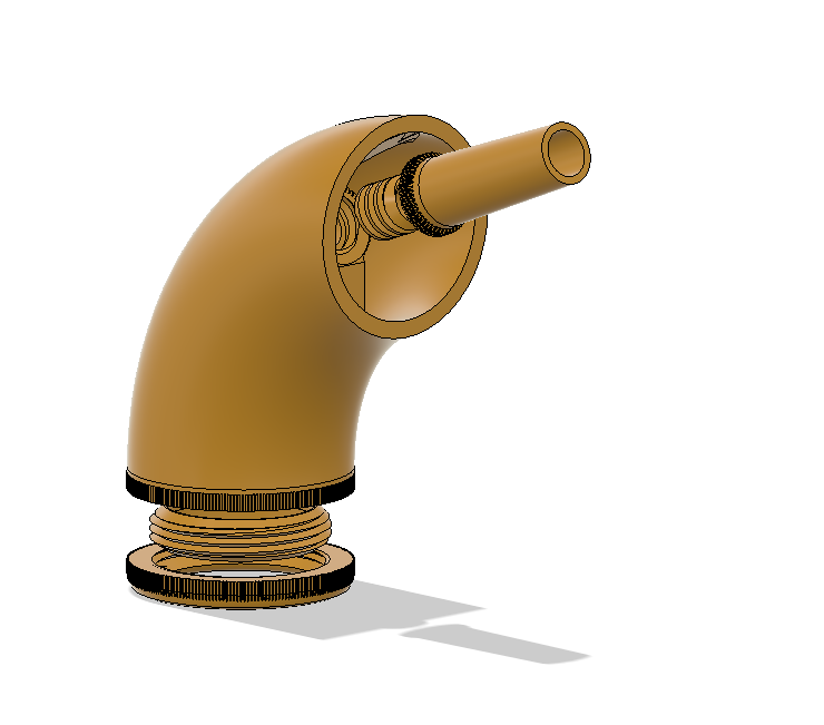 Alcon 23 Modular 90 degree (Macaroni) tuba mouthpiece by The