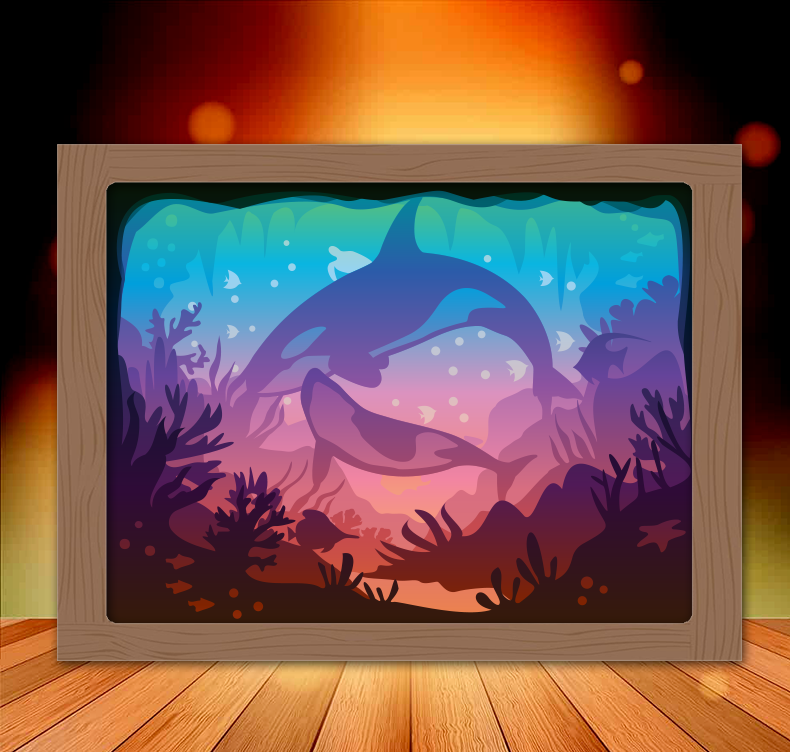 orca whales lightbox