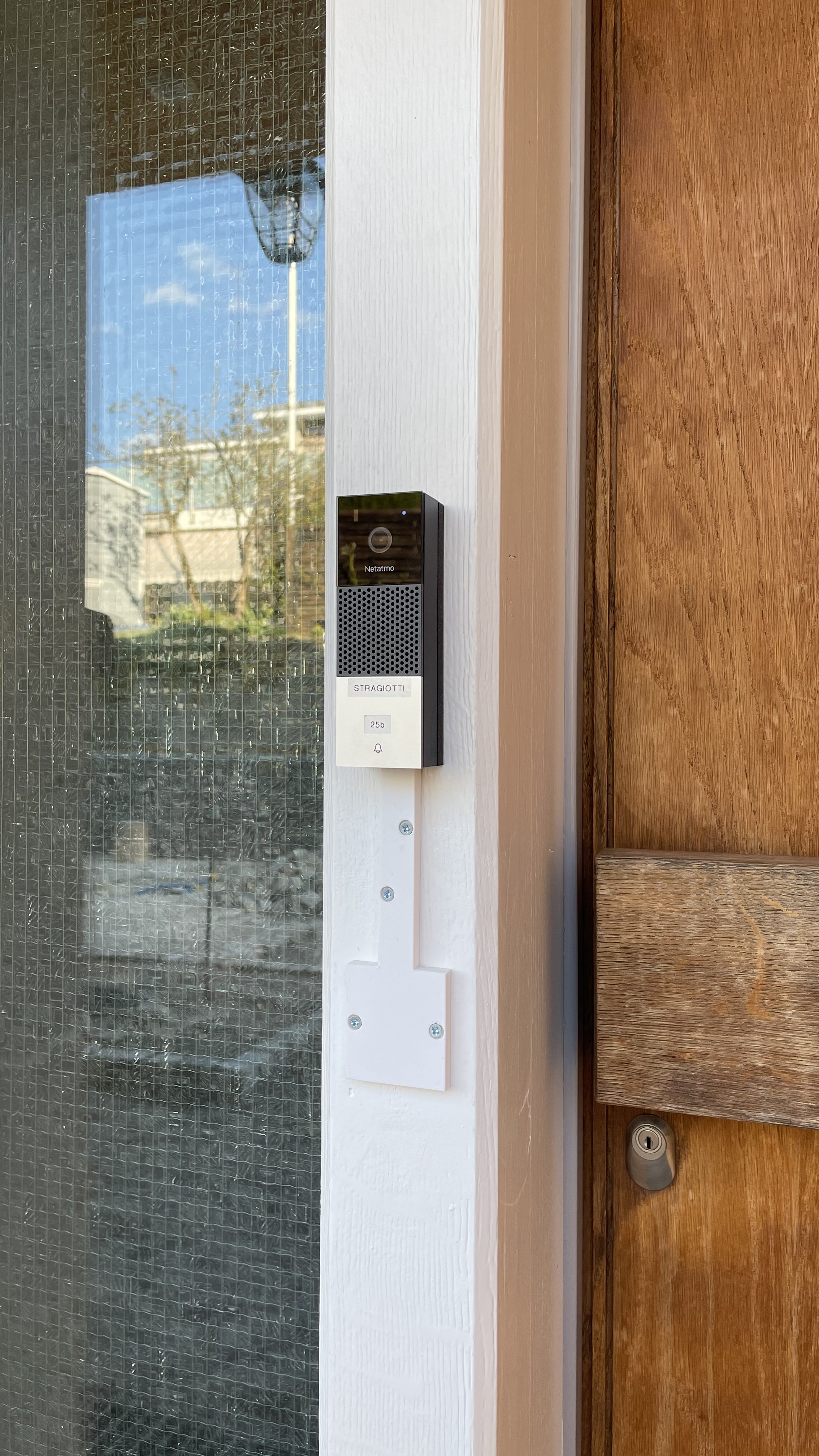 Netatmo smart video doorbell mount + cover for wires