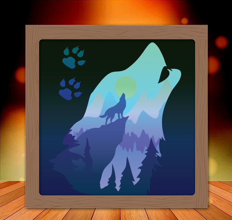 wolf lightbox