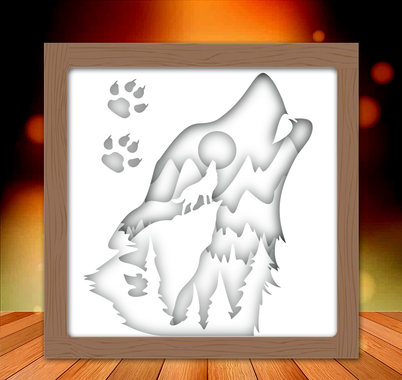 Miniatura 2 do modelo 3D wolf lightbox