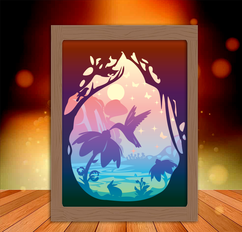 Hummingbirds lightbox