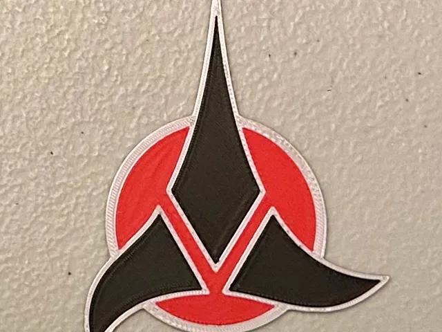 Multicolor Klingon Logo Magnet