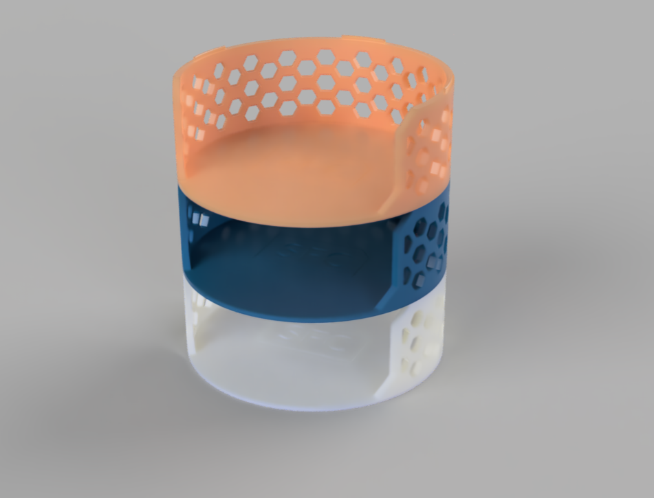 Round Sand Paper Holder (Stackable) by sokofabco Download free STL