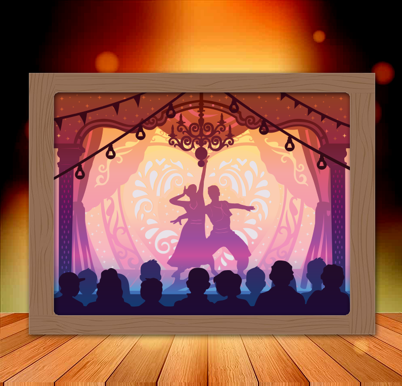 flamenco dancer lightbox
