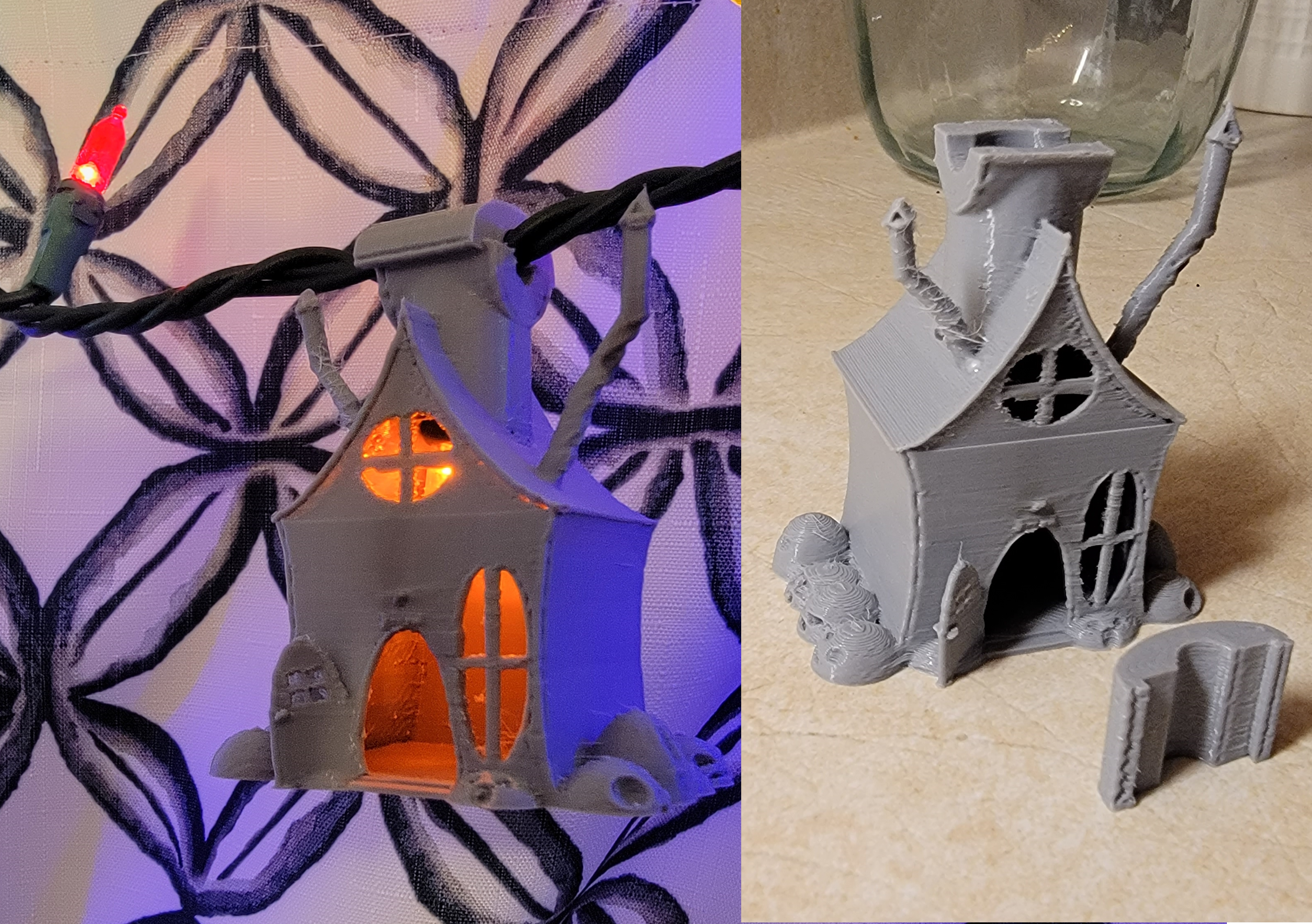 Haunted House Halloween Lantern for string lights