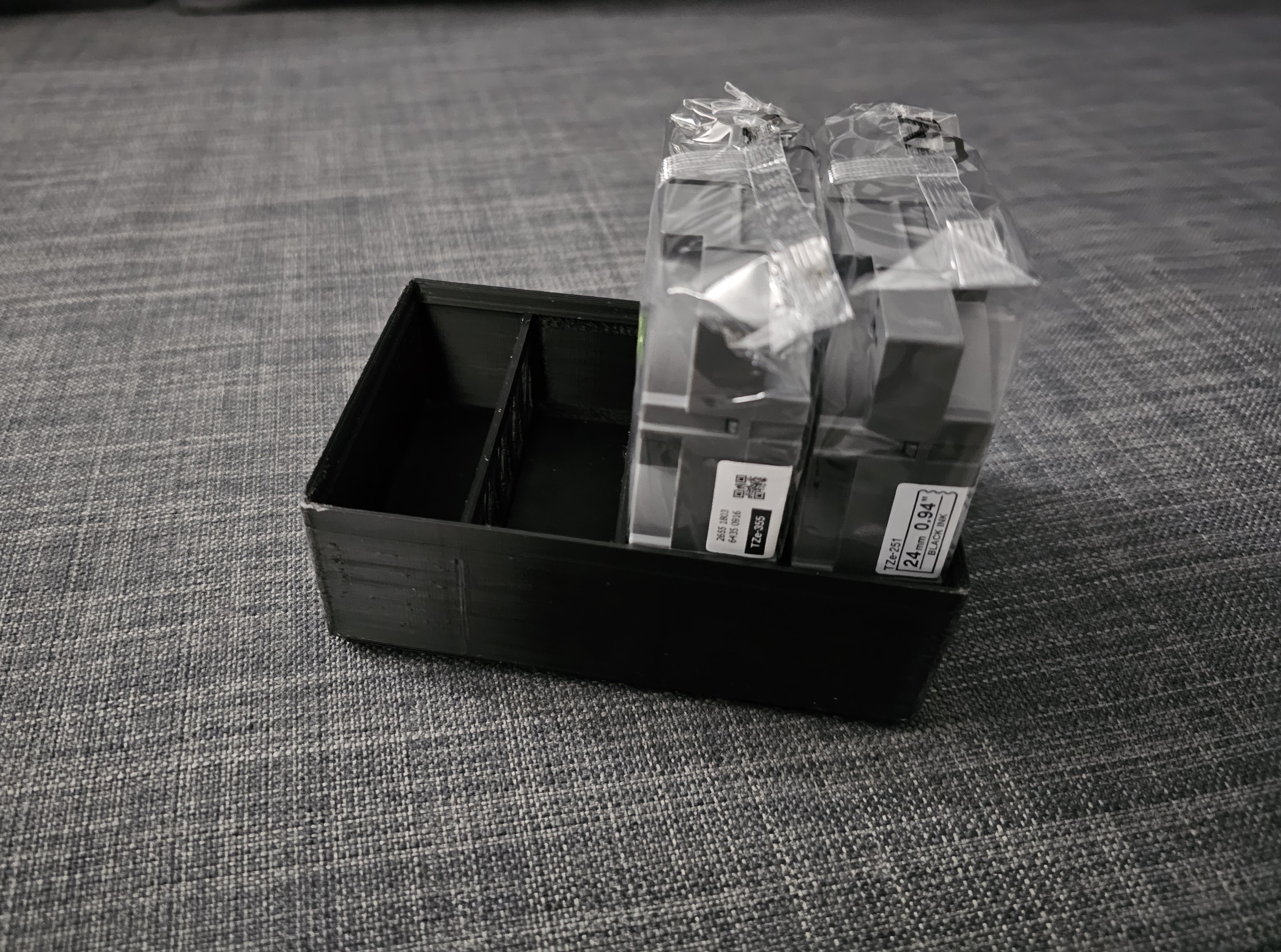 Gridfinity Brother TZ Label Printer Cartridge Holder - 24mm Tape