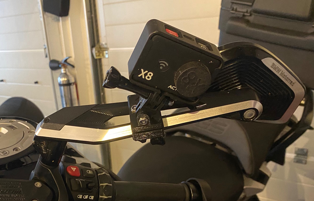 BMW R1250GS Action Cam Mirror Mount (Spiegelhalter)