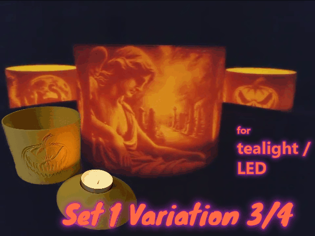 Halloween Tealights Set1 3/4 for the Perfect Vibe