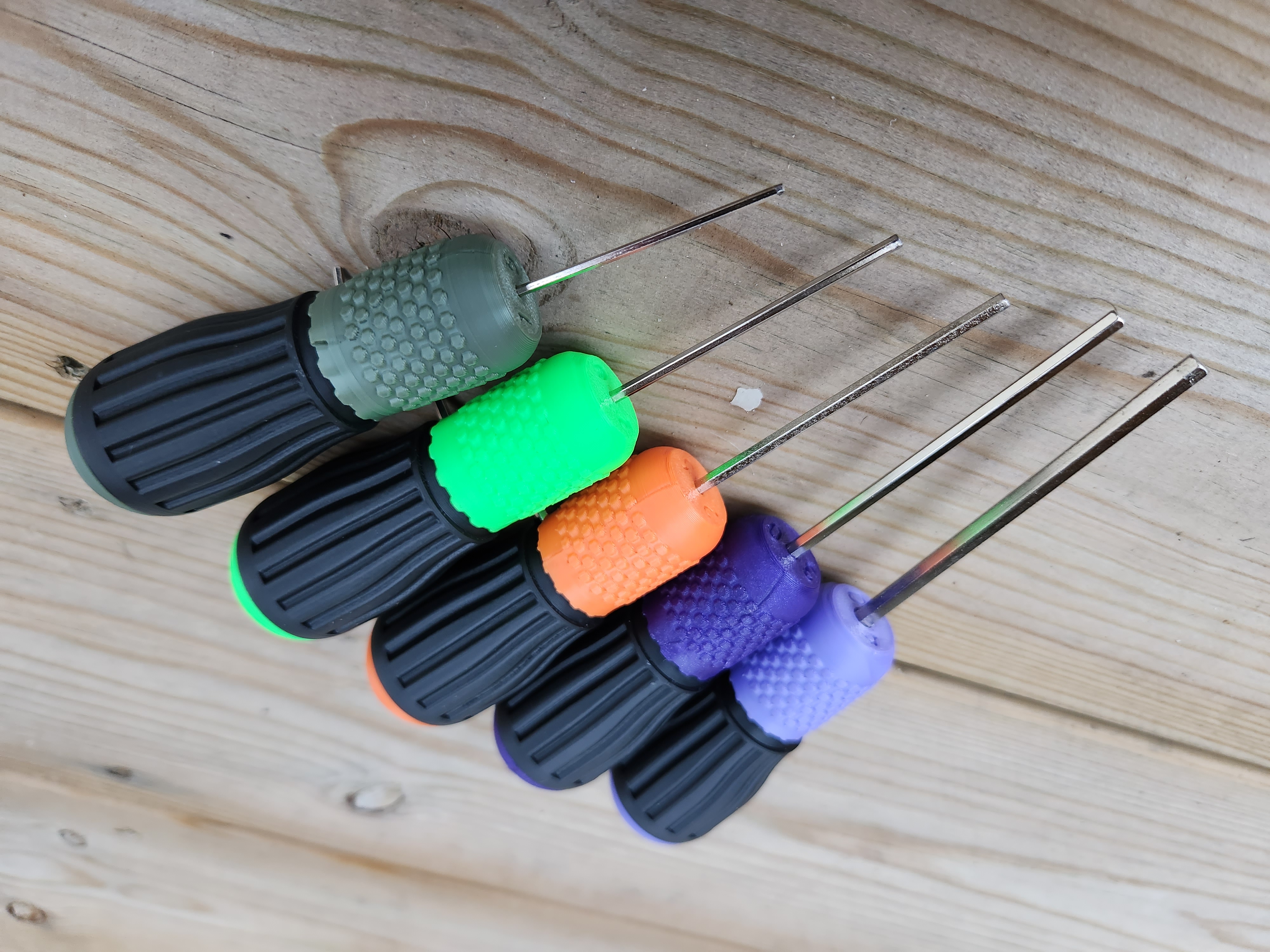 Stubby Allen key handles 3D model thumbnail