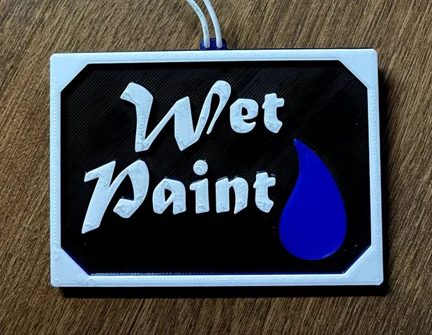 Wet Paint Sign