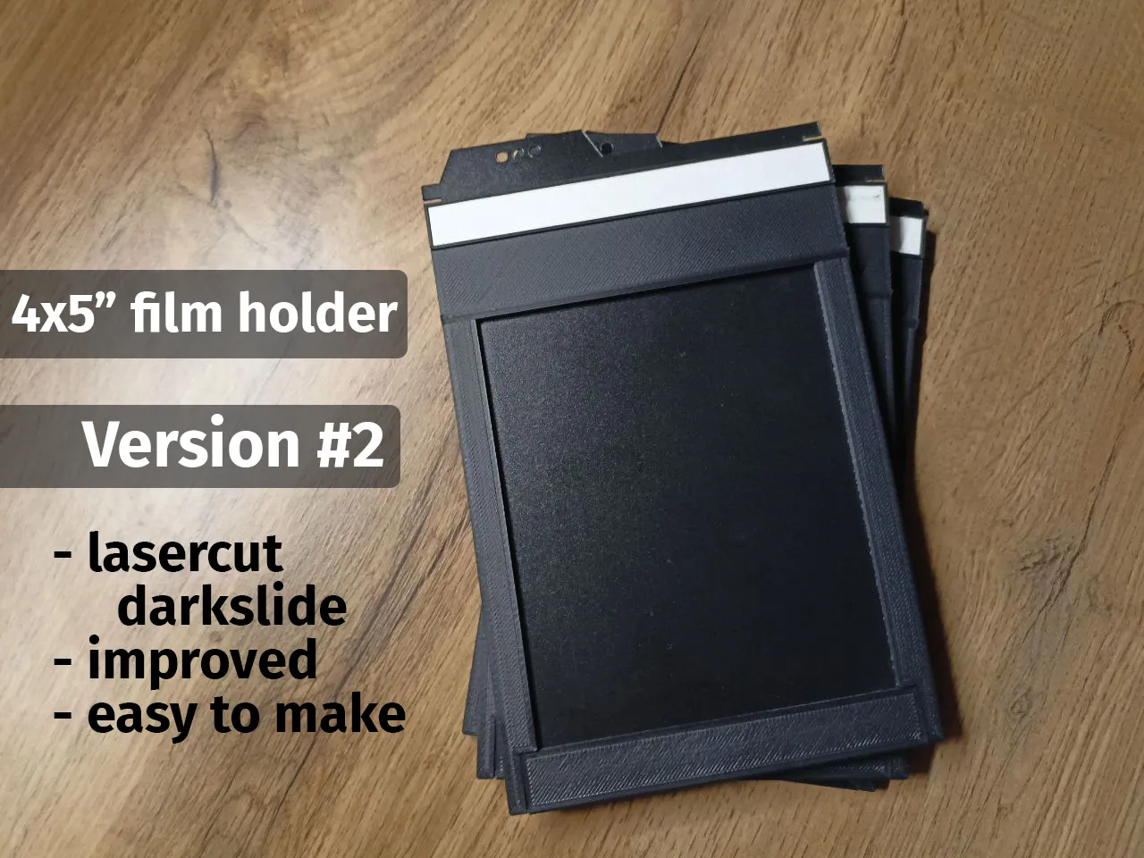 4x5 Standard Film Holder V2 by Артем Неровный Download free STL