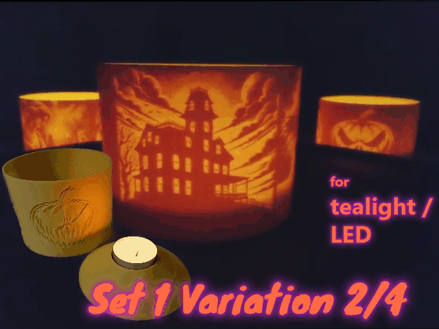 Halloween Tealights Set1 2/4 for the Perfect Vibe