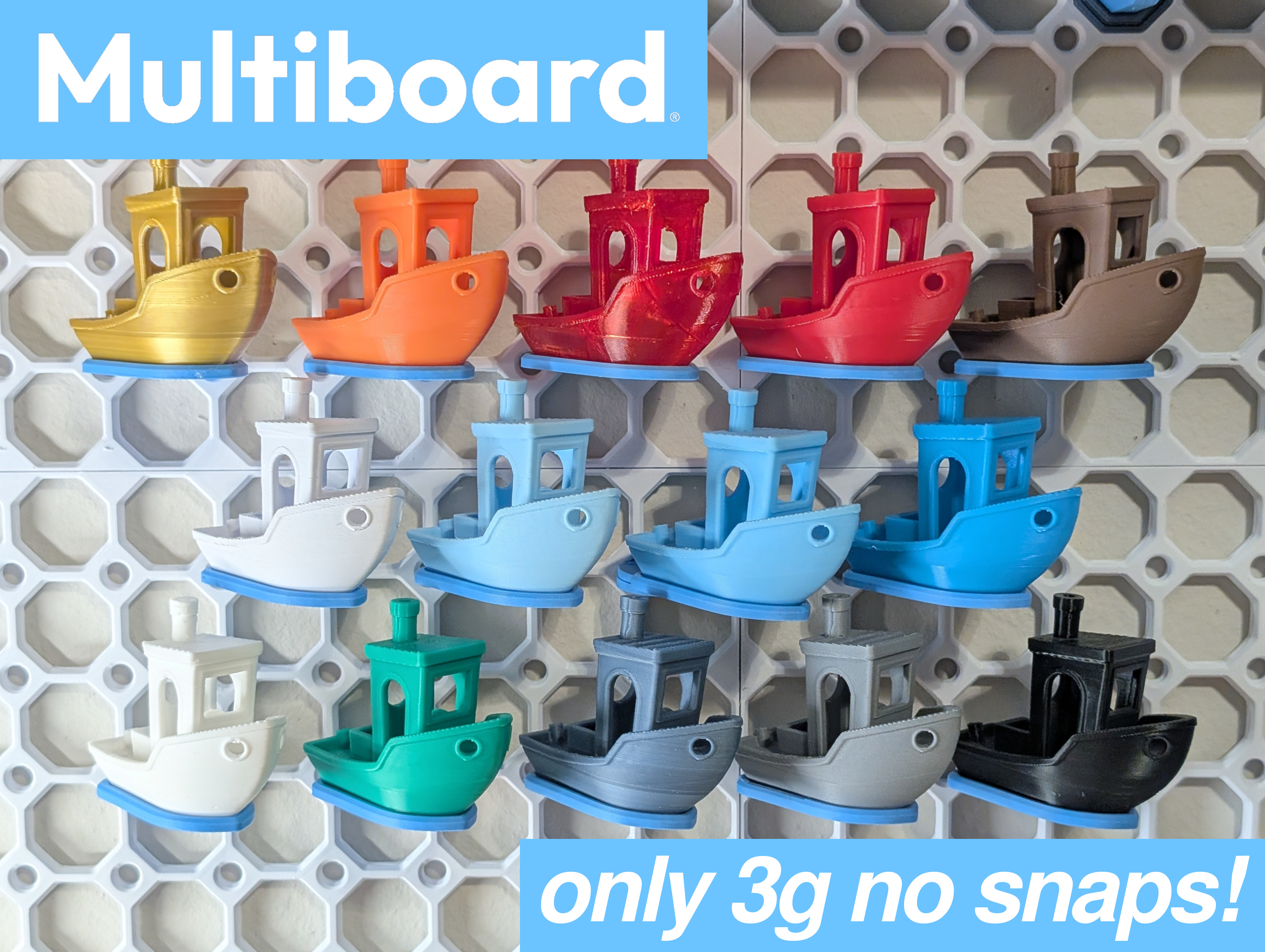 Multiboard Benchy holder